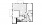 B21 - 2 bedroom floorplan layout with 2.5 baths and 1380 square feet.